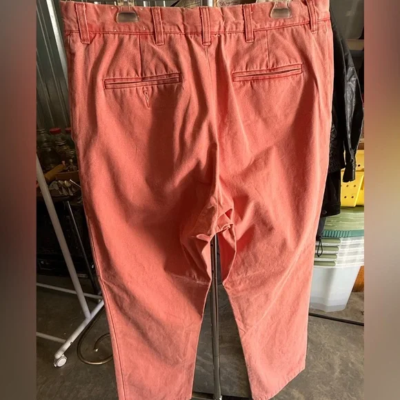 Murray’s Toggery Shop Nantucket size 35x 32 men’s Red Cotton Chino Pants Faded - Picture 6 of 16